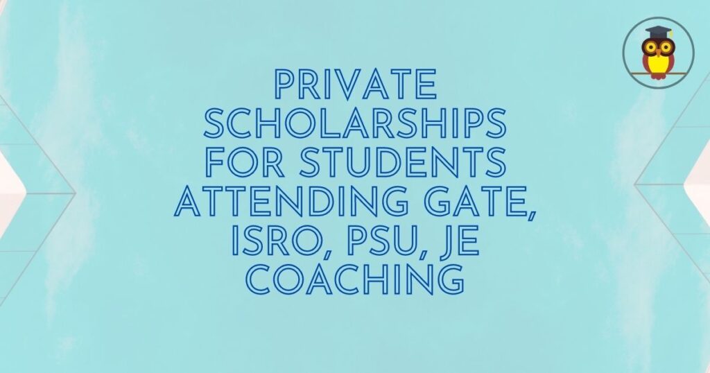 Private scholarships for GATE coaching
